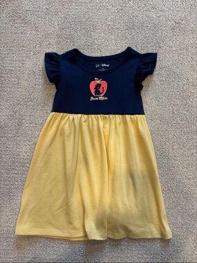 GAP Disney Navy and Yellow Snow White Apple Dress